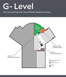map of the medical library's g-level