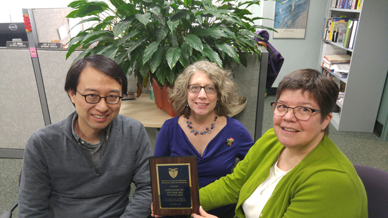Jan, Judy &amp; Lei with PA award
