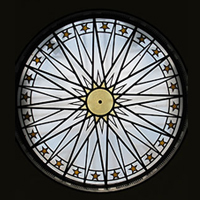 General medical library photo of rotunda window