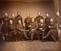 Staff of the Knight Hospital, about 1864