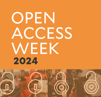 orange background with open access week 2024 text