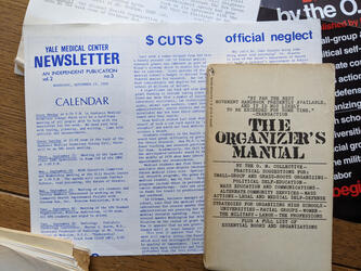 Two booklets, one title Yale Medical Center Newsletter - 1969 and the other The Organizer's Manual