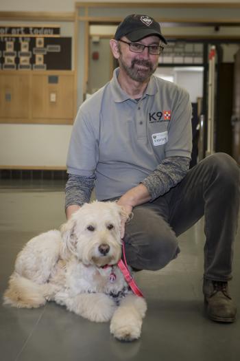 Gracie with handler Lou