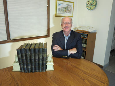 Dr Engler and his collection gifted to the medical historical library